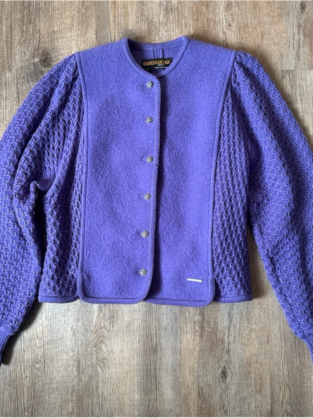 Vintage wool cardigan made in Australia